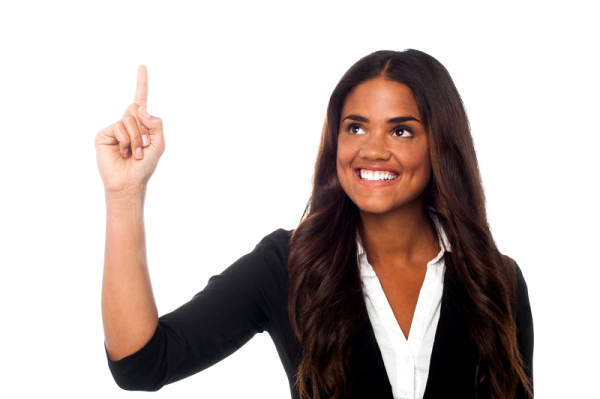 a woman with long brown hair