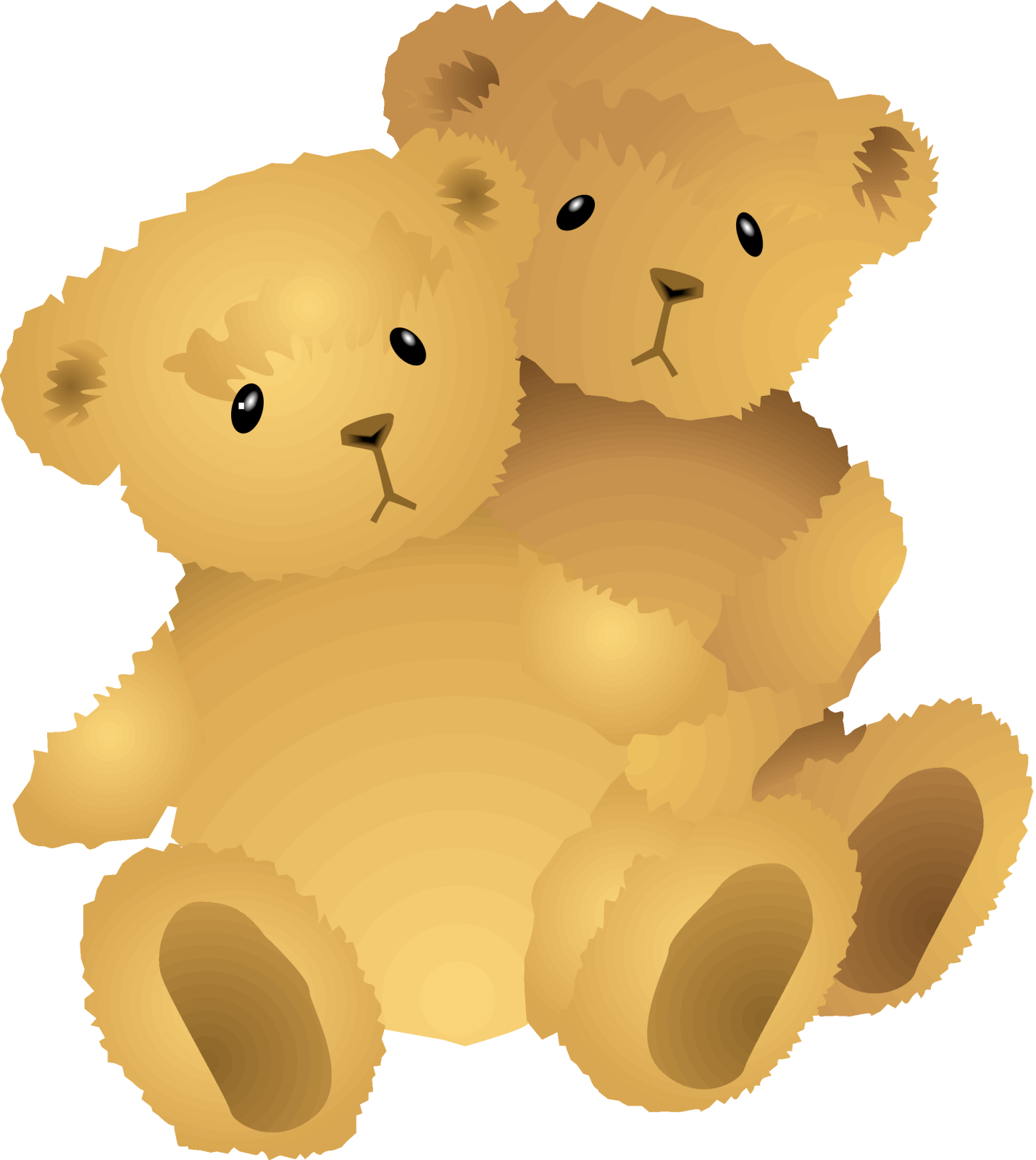 a brown teddy bear sitting on the ground