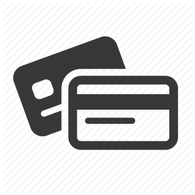 two credit cards icon