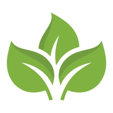 a green leaf logo