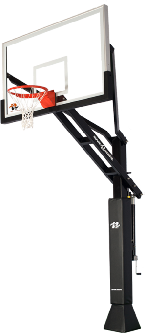 a basketball hoop on a white background