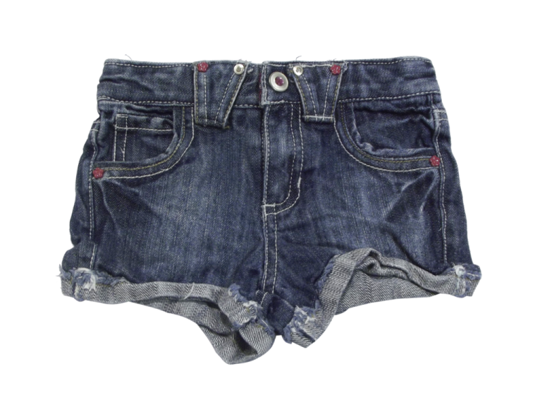 a pair of denim shorts