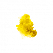 a yellow substance on a white background