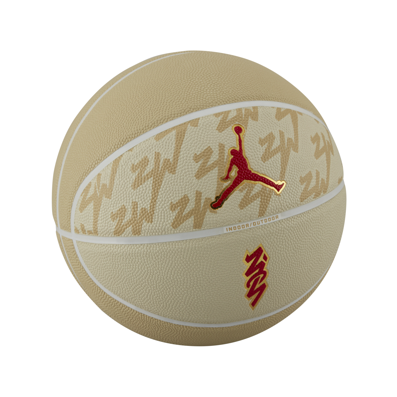 a basketball ball with the air jordan logo on it