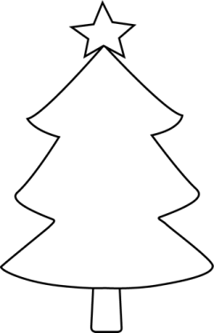 a christmas tree with a star