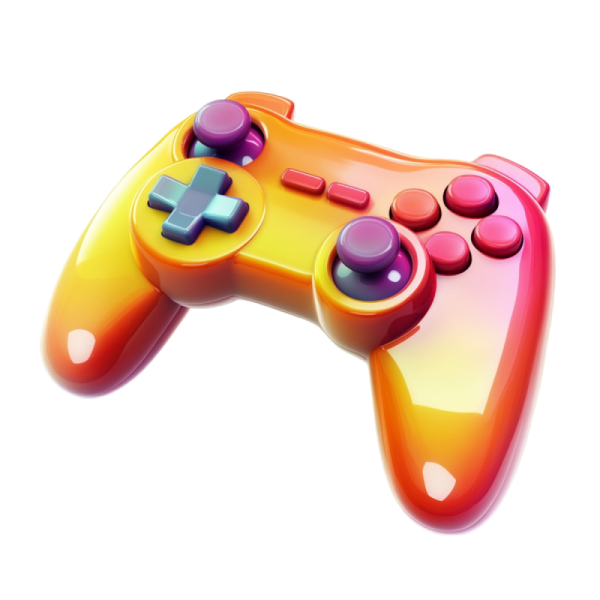 a game controller on a white background