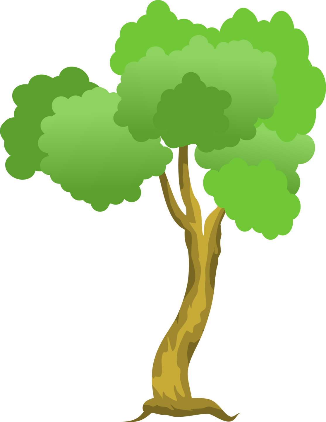 a tree with green leaves