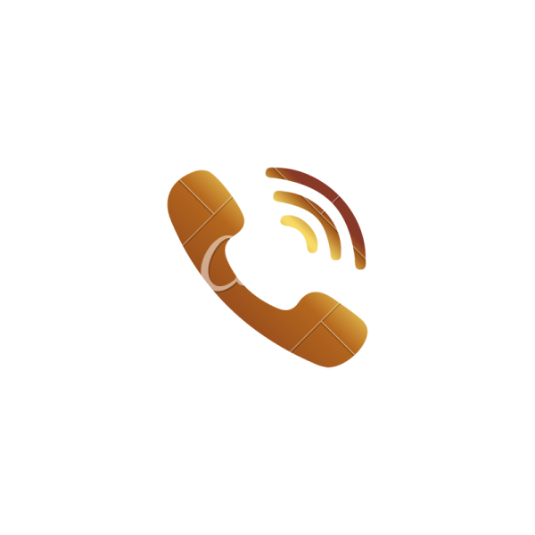 a phone icon on a white background