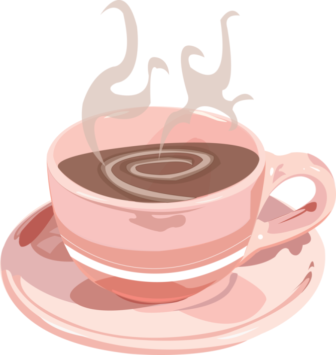 a cup of coffee on a saucer