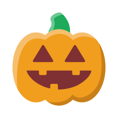 a pumpkin with a green leaf on top