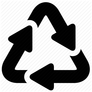 a black and white reclet icon