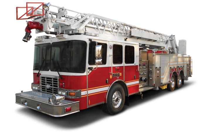 a red fire truck