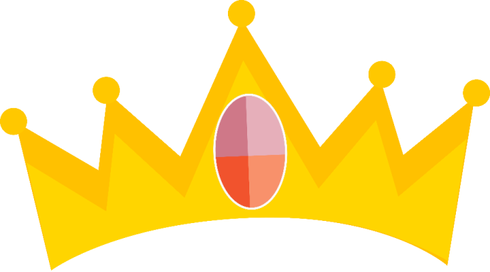 a crown with three crowns on it