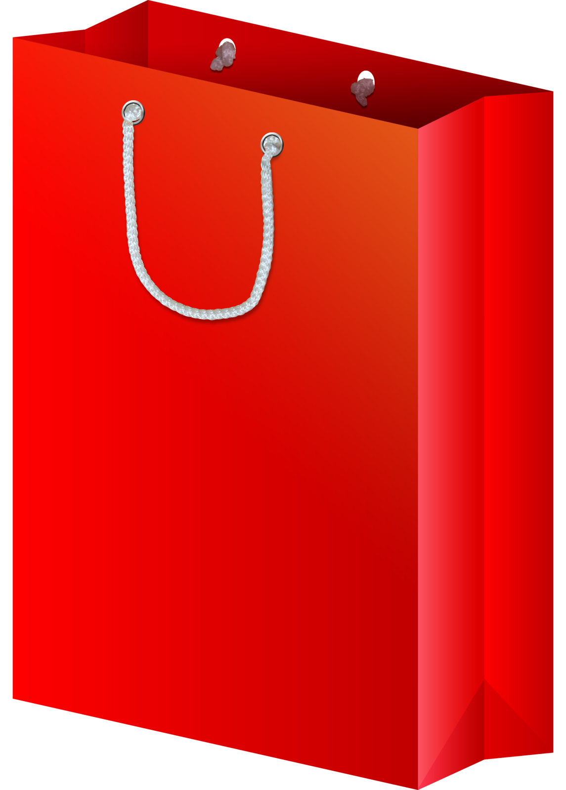 a red shopping bag