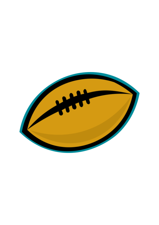a football ball on a white background