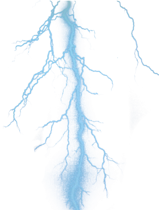a drawing of a lightning on a white background