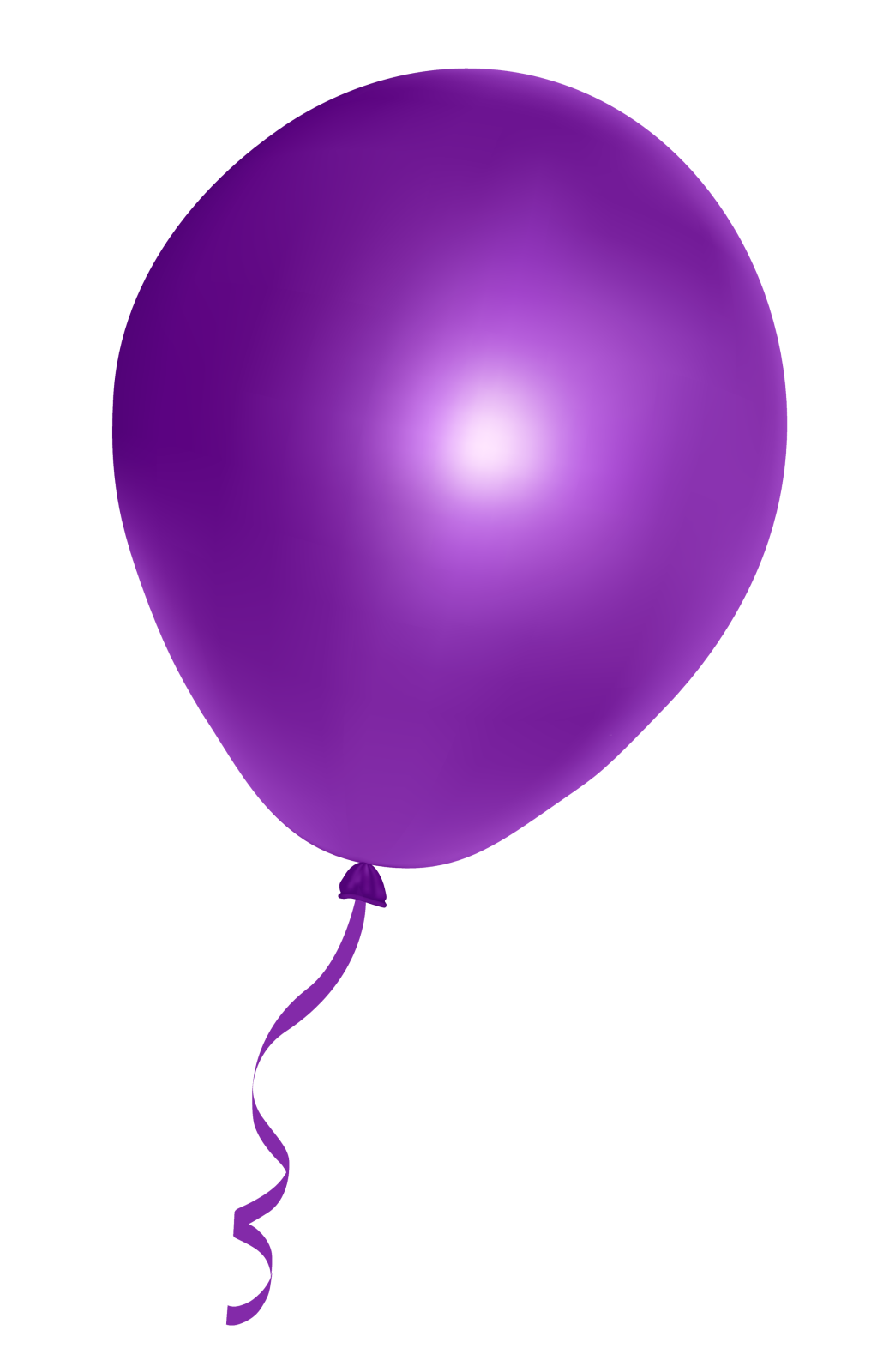 a purple balloon with a white background