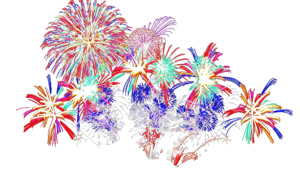 a drawing of fireworks