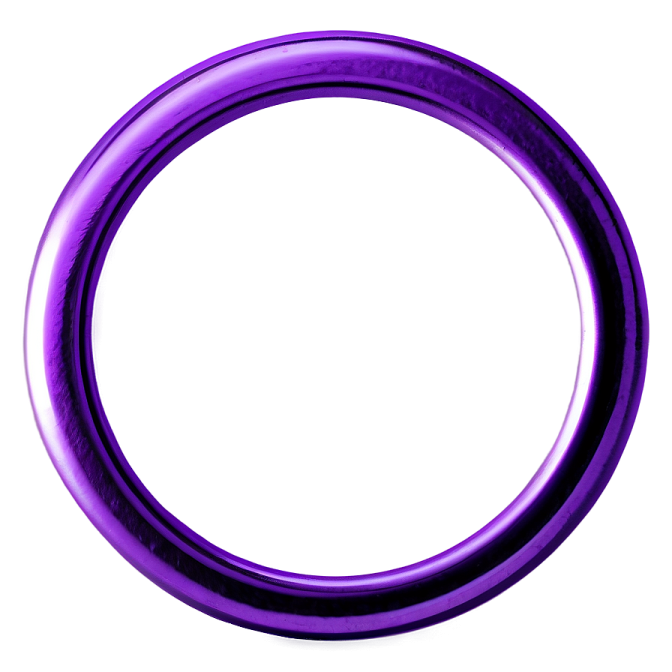 a purple ring on a white background
