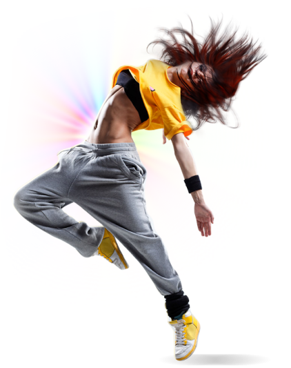 a young man is jumping in the air