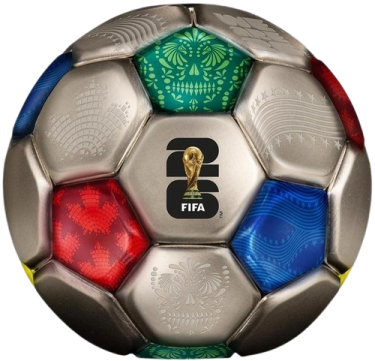 a soccer ball with the fifa logo on it