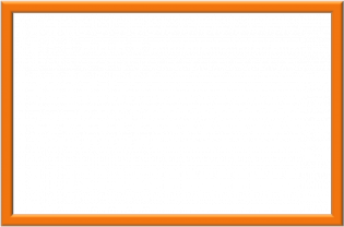 an orange frame with a white background