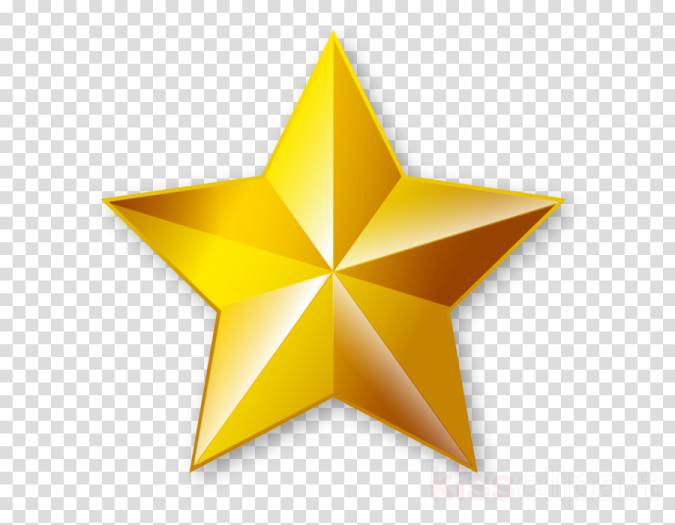 a golden star on a transparent background