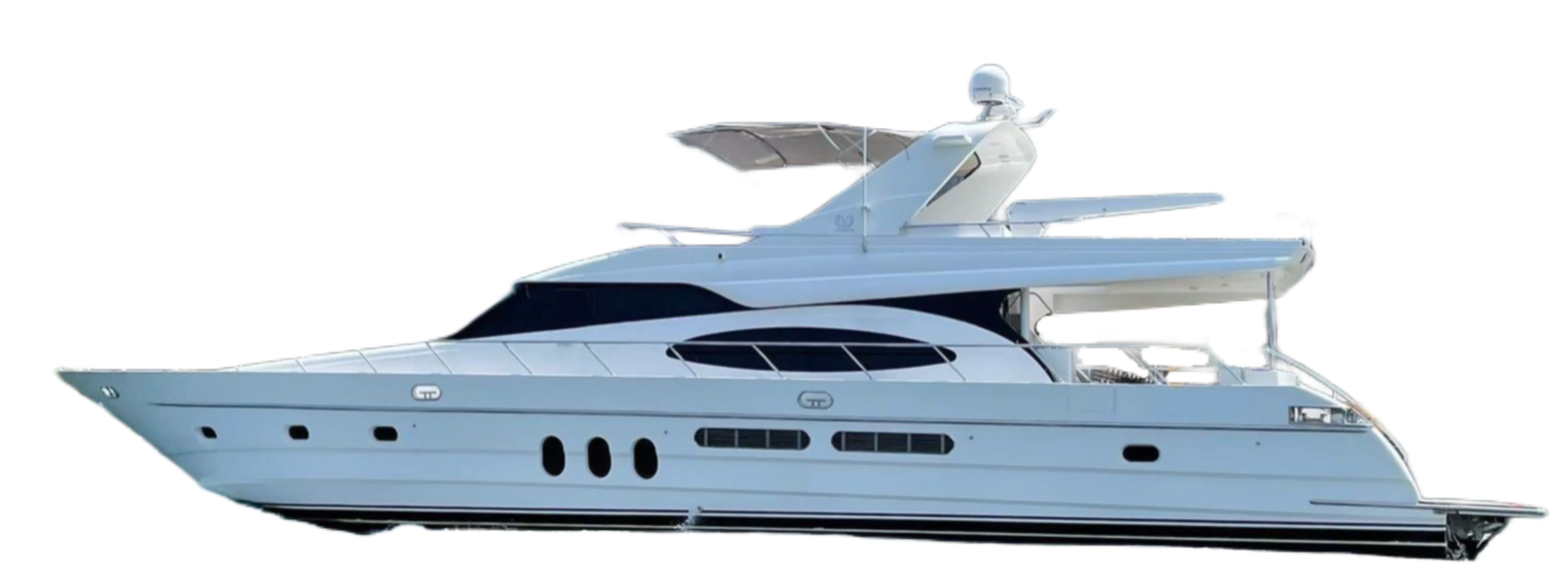 a white boat is shown in this image