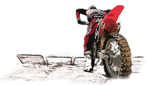 a man on a motorcycle