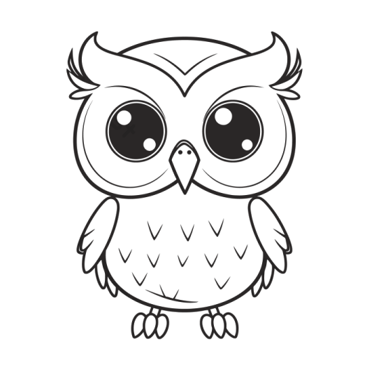 how to draw an owl