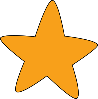 an orange star