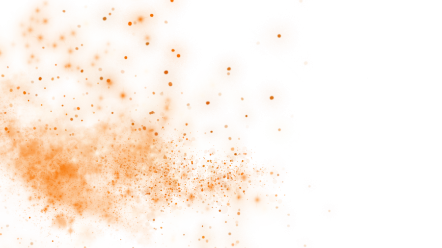 a white background with lots of brown dust