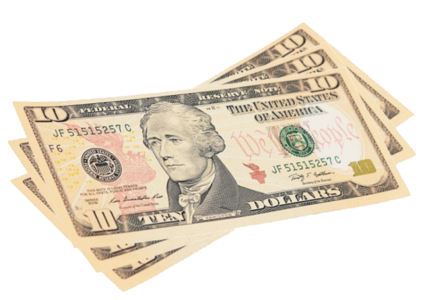 a stack of one hundred dollars