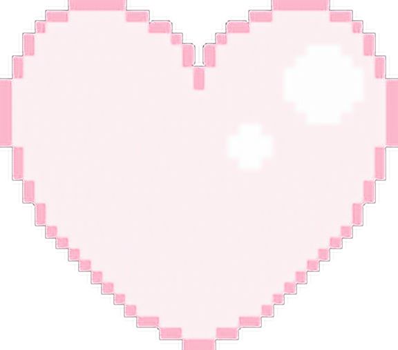 a pixeled heart