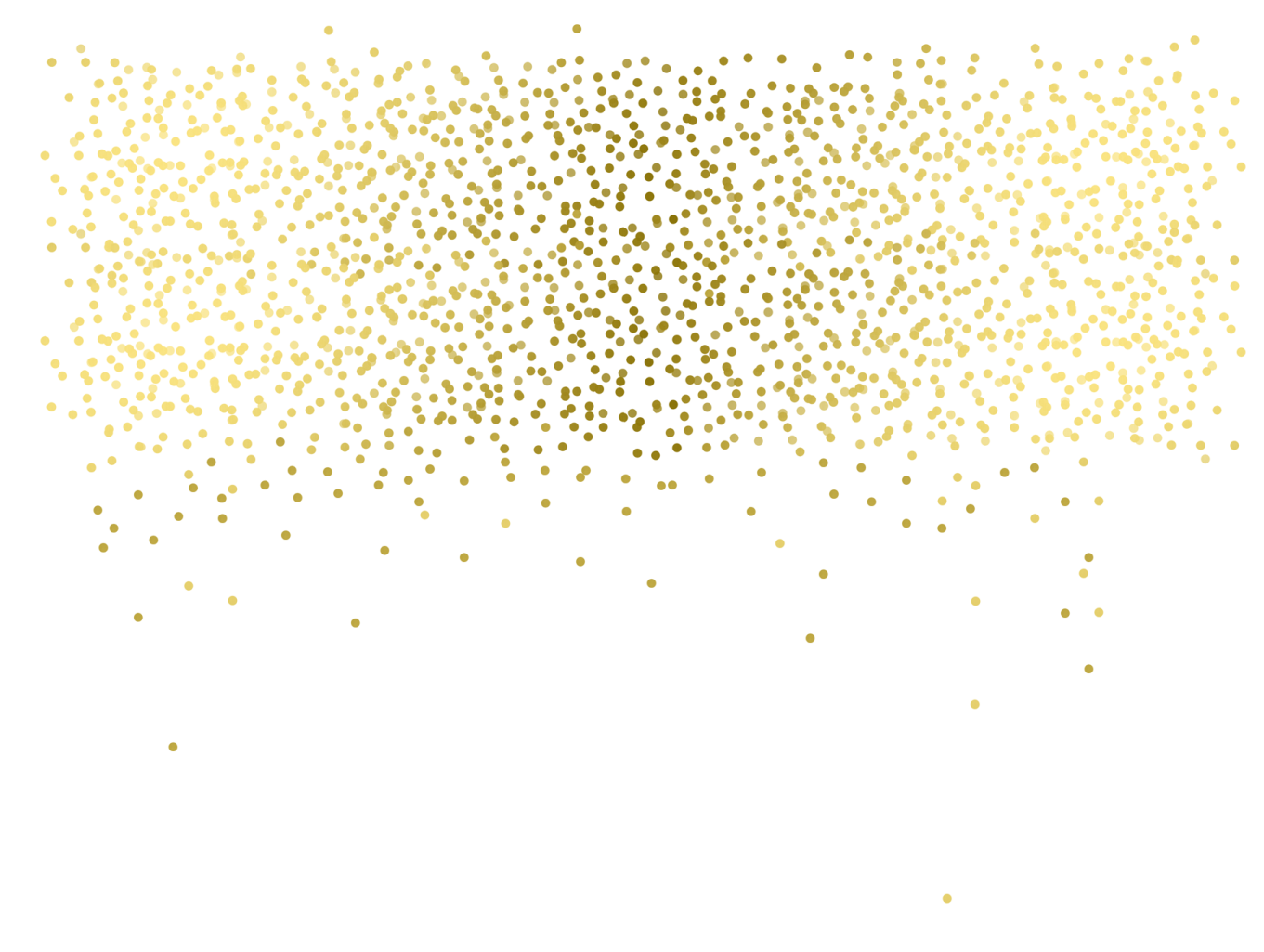 a white background with gold dots