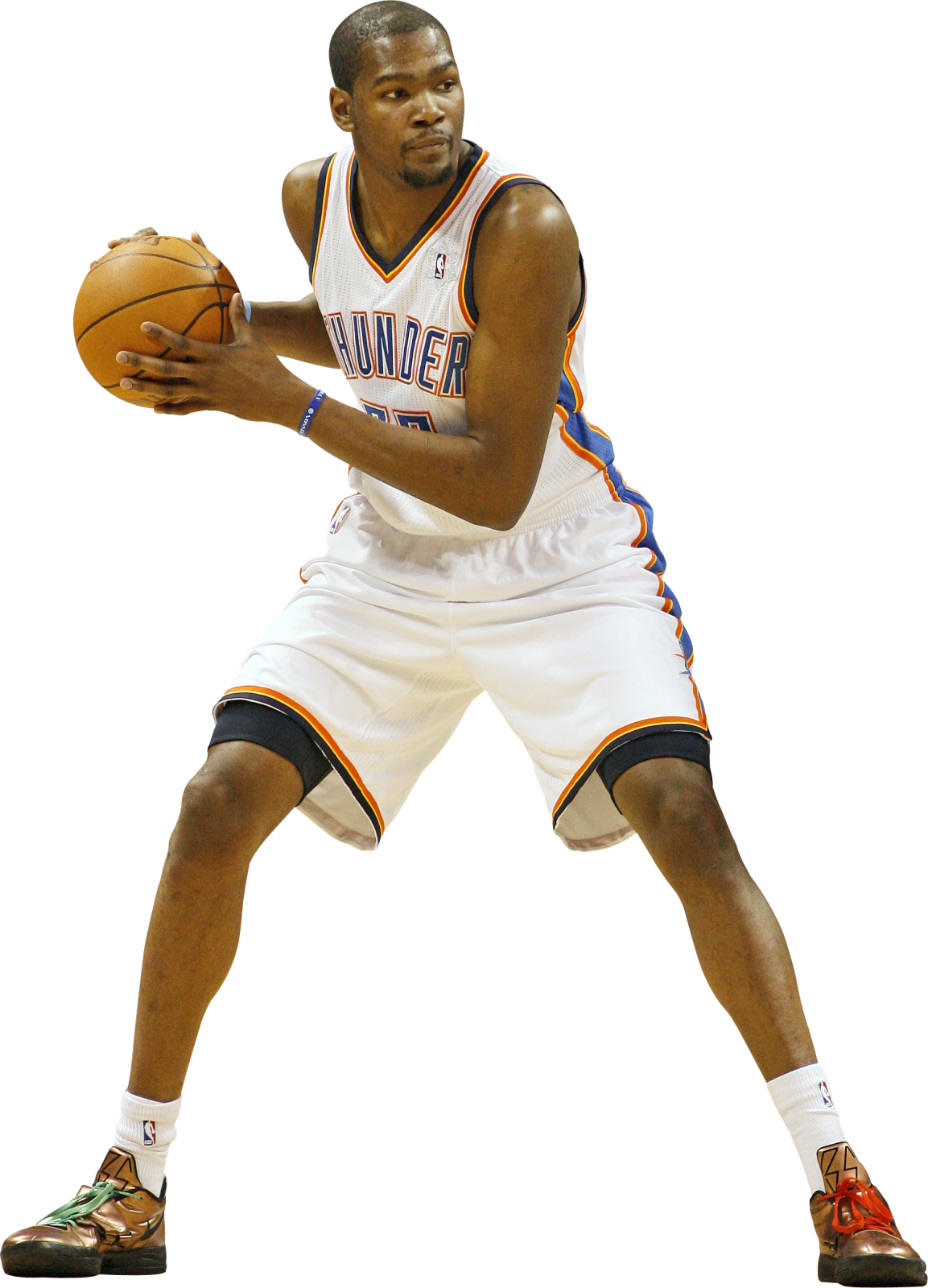 a man holding a basketball ball in his hand