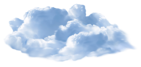 a bunch of clouds on a white background