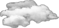 a cloud in the shape of a map