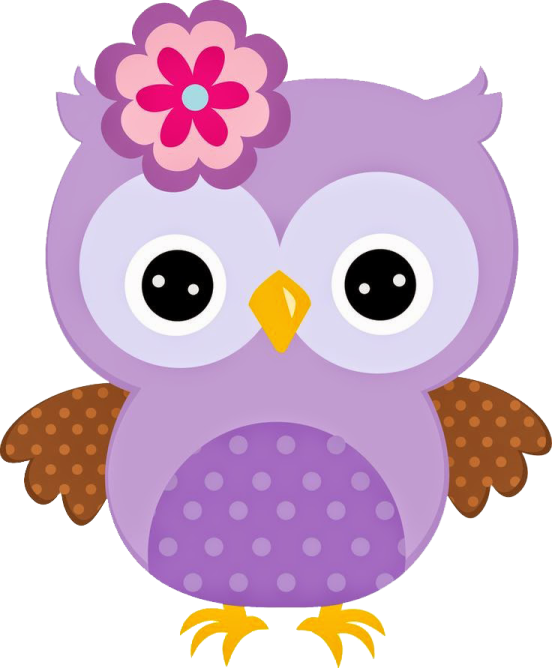 an owl with a flower on its head