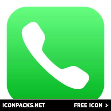 a green phone icon with the text on it
