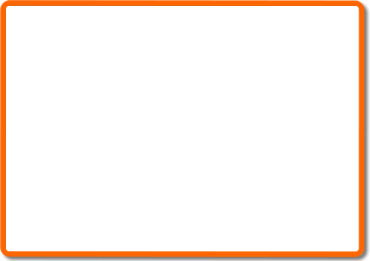 an orange square frame on a white background