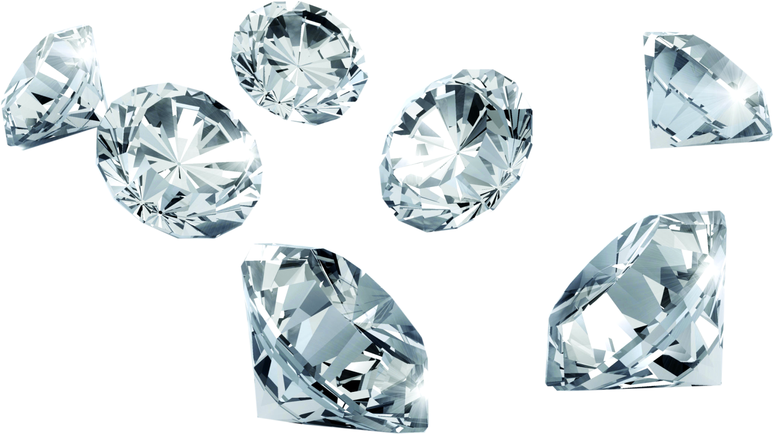 diamonds on a white background