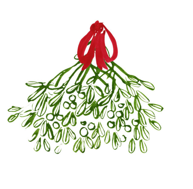 a bunch of green olives with red ribbon
