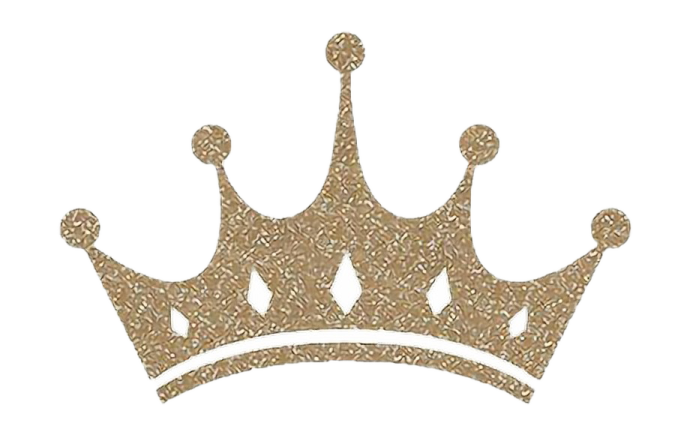 a gold crown on a white background