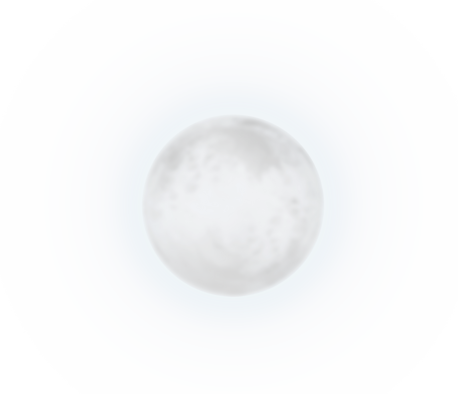 a white moon is shown in the sky