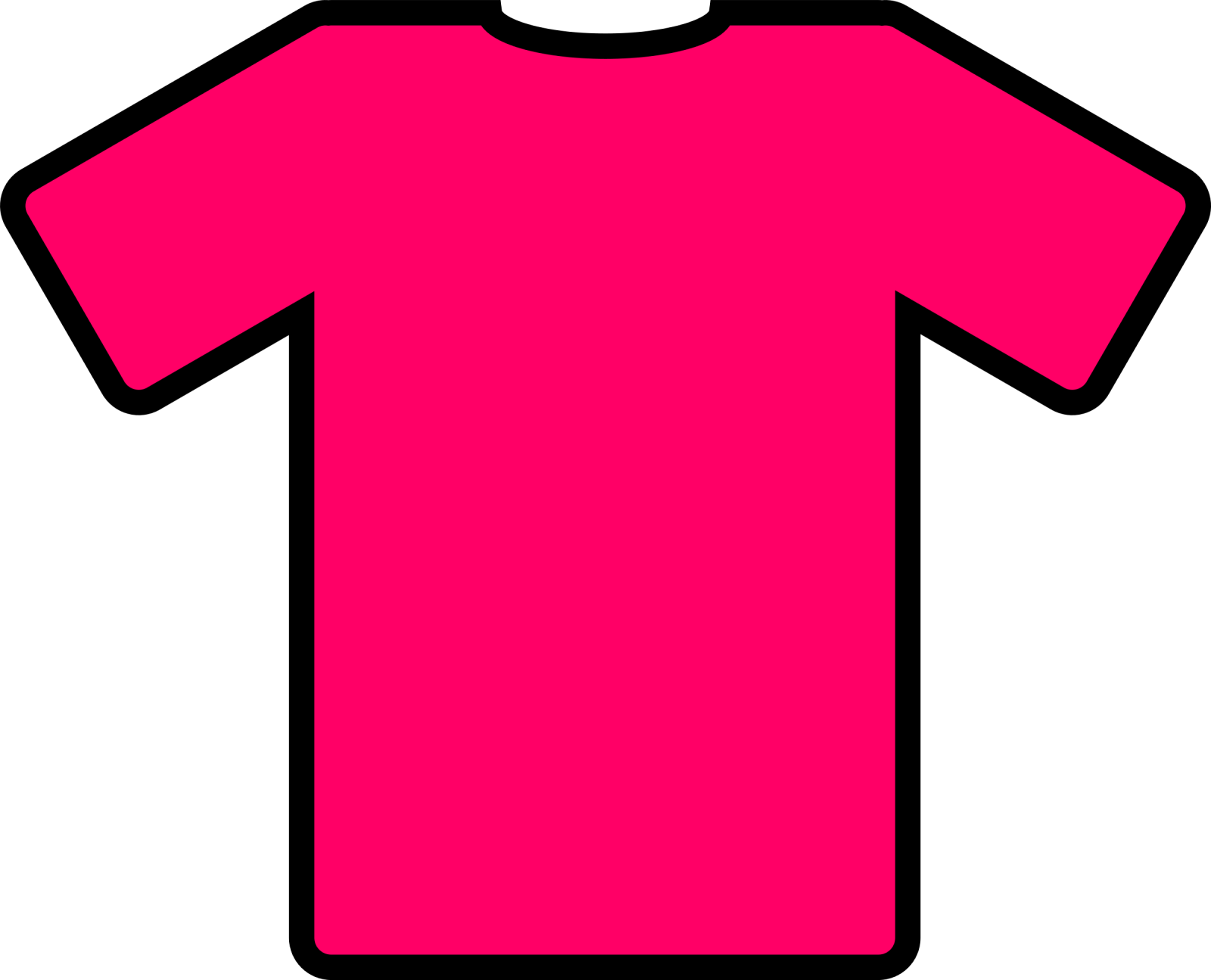 a pink t - shirt