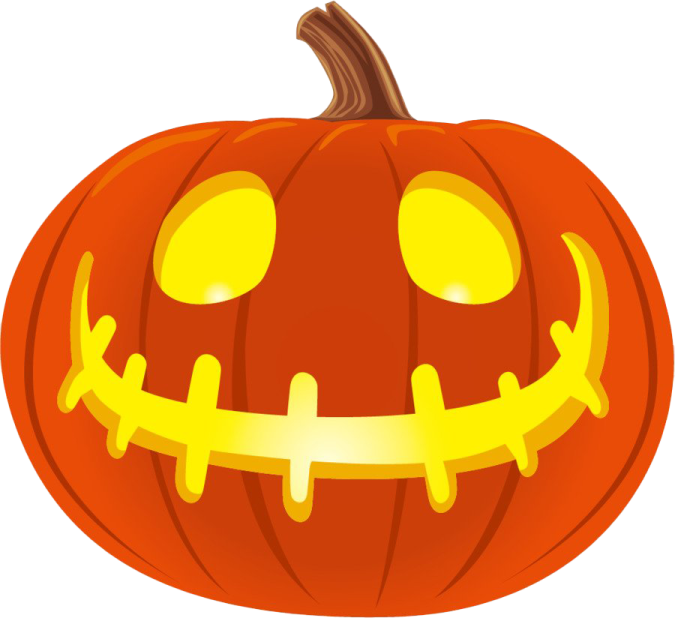 a halloween pumpkin with glowing eyes