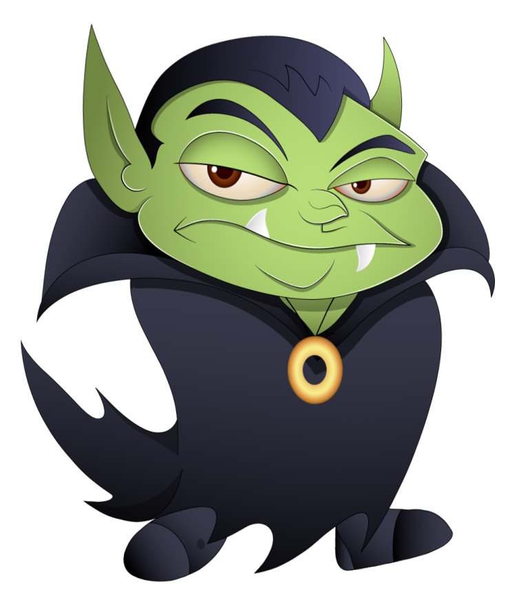 an image of a cartoon character in a witches costume