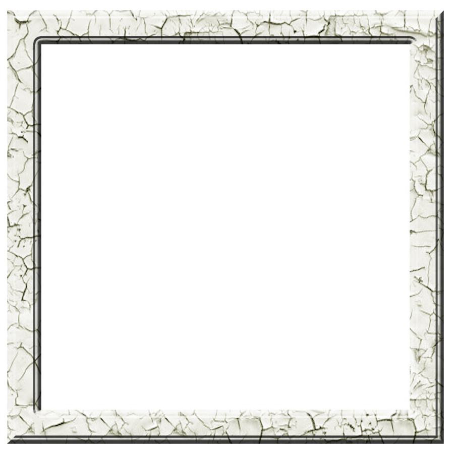 a white and black frame with cracks on it