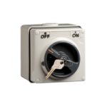 an electrical outlet with a key on it